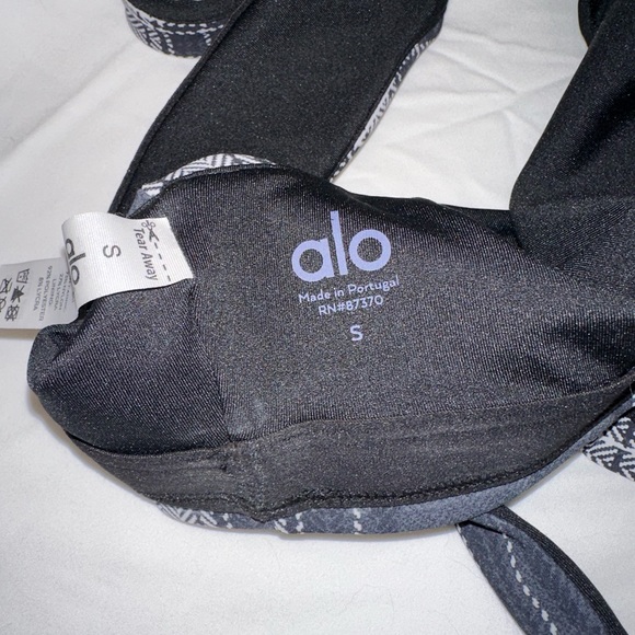 Alo Yoga Plaid Sports Bra Crop Top sz Small - Picture 5 of 7